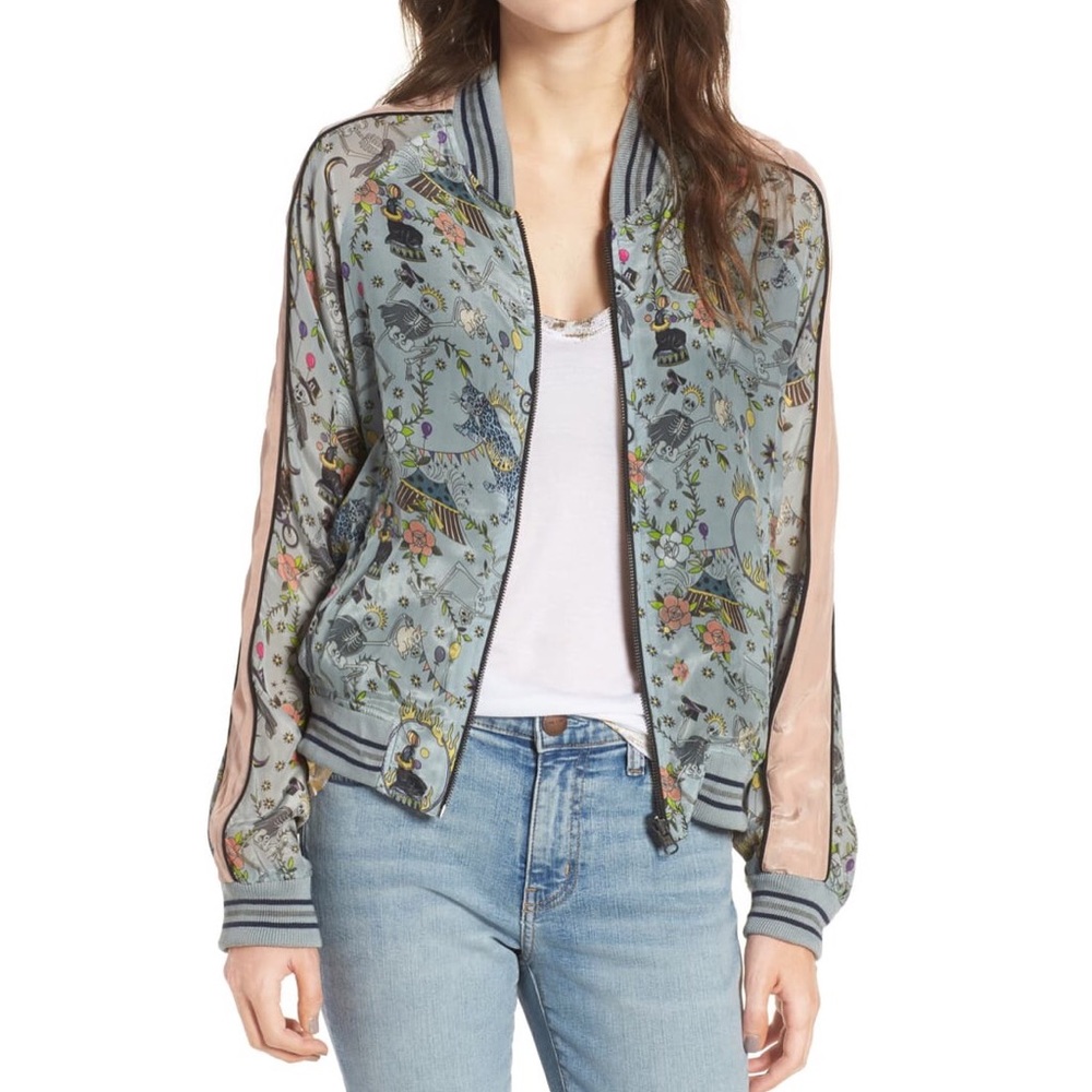 Reversible Circus Print Bomber Jacket